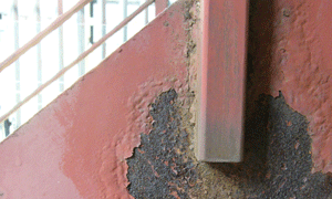 Fire escape rusted