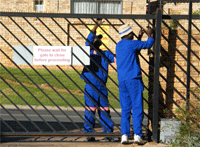 Rusted front gate